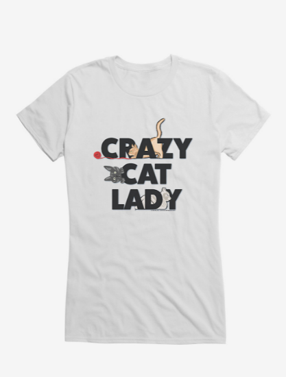 uk crazy cat lady shirt